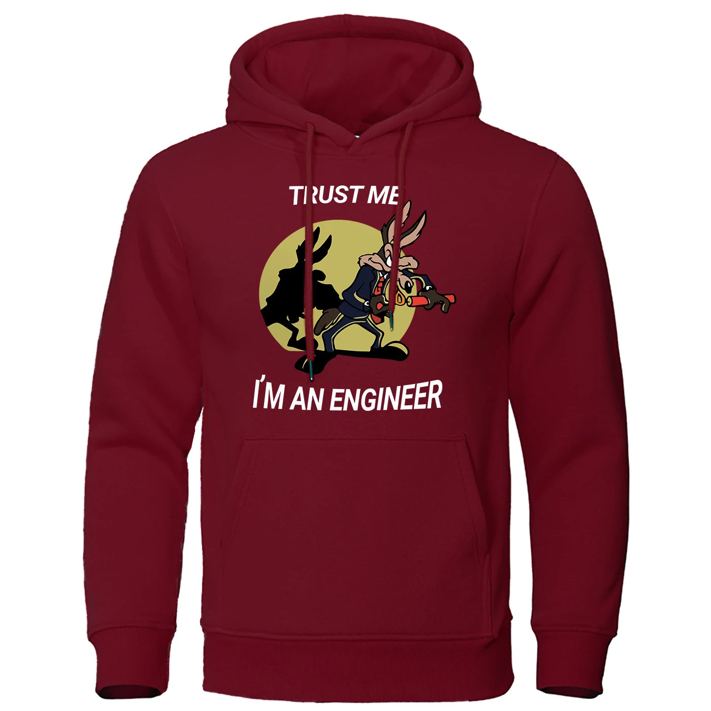 Trust Me Im An Engineer Print Hoodies Male Pure Fleece Casual Clothing Round Neck Engineering Hoody Classic Oversized Pullovers